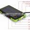OEM solar power bank charger with led light 8000mAh