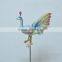 5 Inch Pearl Powder Plastic Peacock Garden Ornament Bird