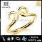 2016 Latest Elegant Simple Design Gold Rings Without Stones Hoop Ring