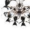 Modern Italy Design Double-deck Chandelier with Cups Shade LED Up and Down Lights for Hotels