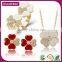 Best Selling Products In America Red Clover Necklace Sets For Women