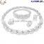 CJ1185-5 Best seling fashion good quality 18k dubai gold jewelry set for wedding