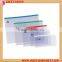 Top quality B4 A4 B5 A5 A6 transparent zipper pvc document bag