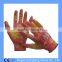 Polyester Printing Transparent Nitrile Coated Gardening Gloves Quality Choice