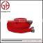2.5 inch PU coating fire hose connection with coupling natural rubber lining fire hose