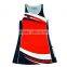 Sublimation 100% polyester cheap netball jersey
