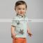 DB1955 wholesale baby clothes dave bella 2015 spring 100% cotton striped babi outwear baby clothes baby T-shirt coat