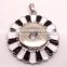 Attractive modern pendant light with snap button alloy mermaid pendant necklace