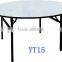 White Restaurant Table Pvc Round Folding Table YT15