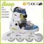 guangdong maker wholesale rubber wheel abec 3 bearing boys blue inline skate