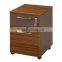 Knock down wooden office mobile drawer file storage cabinet with castors