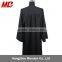 College Graduation Gown Fluted Back Matte black