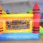 New design chaep home use Crayon inflatable nylon bouncer, inflatable bounce castle