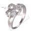 Vogue European Style Women Charming Rhinestone Gold Plated Ring for Banquet