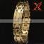 Mens Large Heavy Gold Link 20MM Stainless Steel Chain Cuff Bracelet                        
                                                Quality Choice