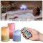 Battery-Operated Real Wax Flameless Candles LED Color-Changing Candles With Remote and Timer