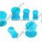 body piercing wholesale custom charming blue turquoise 30mm stone gauges