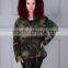 Custom Hooded Women and Men Bomber Jacket Coat Camouflage Fur Jacket