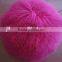 Top Quality Sheep Mongolian Sheep Fur Round Pillow Cushion Chair Decoration