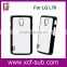New style 2D sublimation hard PC phone case for LG L7II with metal insert