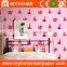 Cheap pvc waterproof wallpaper decorative plastic wallpaper for kids room