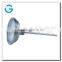 High quality back connection fully stainless steel bimetal thermometer with crimped ring