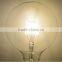 High lumen efficiency full glass cover e27 led filament bulb