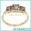 Wholesale Fashion Classic Series of Three Large Opal Sterling Silver Unisex Ring