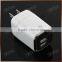 US UK EU Plug 5V 2.4A Dual USB Travel Charger White