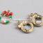 factory custom colorful flower shape metal tags