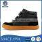 2016 European Trendy SY1301-M-1B Boys Leather High Ankle Casual Shoes with Plain Design
