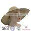 Cheap fashion ladies straw hats plain hat