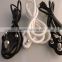 220V Non-rewirable India Power cables 3 pin South Africa plug Factory promotion price ac power cord with IEC plug