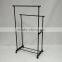 High Quality Cheap Metal Double Rail Garment Rack Made in China Shenzhen Manufacturer