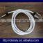 high quality golden nylon braided usb data charger cable for samsung s6