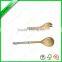wooden spoon & fork bamboo with endible silicone