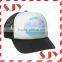 100%Polyester Two Tone Distressed Sublimation Trucker Cap