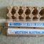 Automatic 4 color 3 sides egg carton pad printer with open inktary