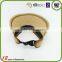 2015 Designed Wholesale Custom Straw cap beach Flower Sun Visor hat