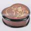 Exclusive Heart Shaped Floral Inlay Wooden Music Jewelry Box