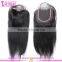 Large stock cheap lace front closure 4*4 free parting lace closure with baby hair