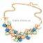 Metal Acrylic Flower Vintage Collar Pendant Statement Necklace Women Necklaces & Pendants Fashion Necklaces for Women 2014