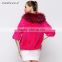 shenzhen OEM light pink women short mink fur coat for wholesale