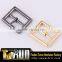 Factory promotional customized silver metal garment buckle