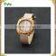 Quality natural mens wood watch Japan movement genuine leather and wooden watch manufacturer