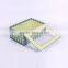 Colorful printed paper gift box with clear pvc window