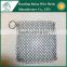 Square pan cleaner stainless steel scrubber chainmail made in China