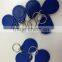 Access Control Round Metal Chain 125Khz TK4100 Leather Keyfob