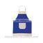 cotton kitchen apron with front pocket
