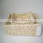top quality sets of rectangle storage corn husk basket